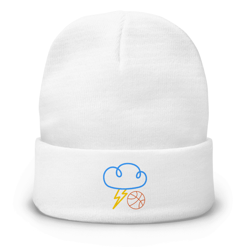 “OKC Thunder Thunder Up FAM ART” Cloud Lightning Beanie