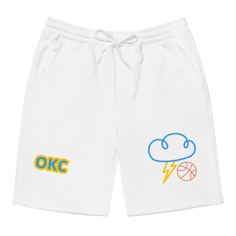 “OKC Thunder Cloud Strike FAN ART” Sweatshorts